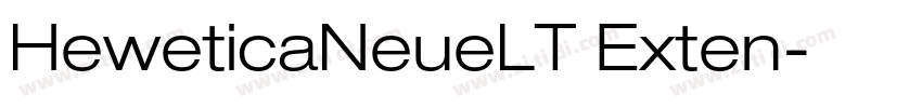 HeweticaNeueLT Exten字体转换